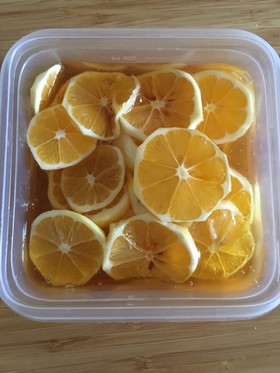 カフェの自家製はちみつレモン