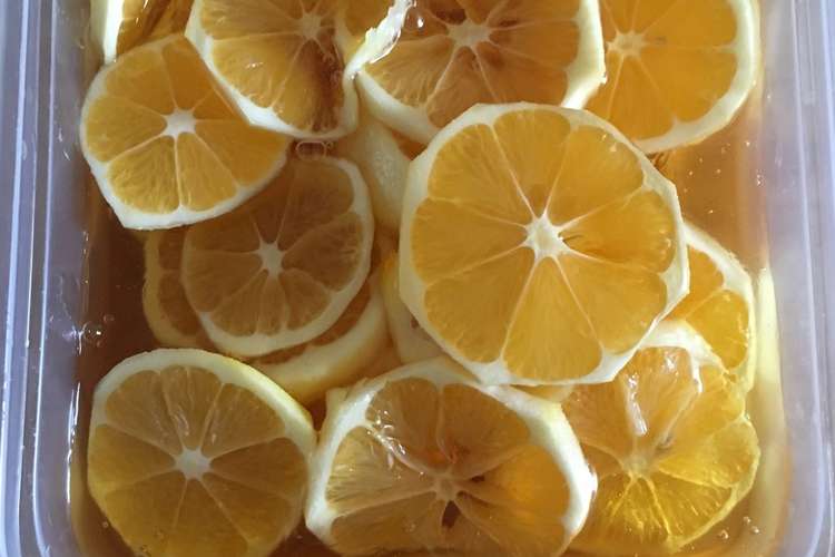 １日でレモンの蜂蜜漬け はちみつレモン レシピ 作り方 By Mi0921 クックパッド