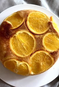 炊飯器で簡単！オレンジのチーズケーキ
