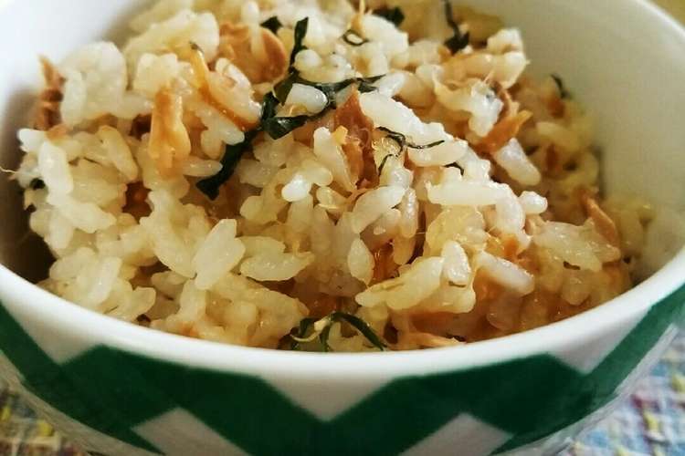 ツナとなめ茸の炊き込みご飯 レシピ 作り方 By 花音 クックパッド