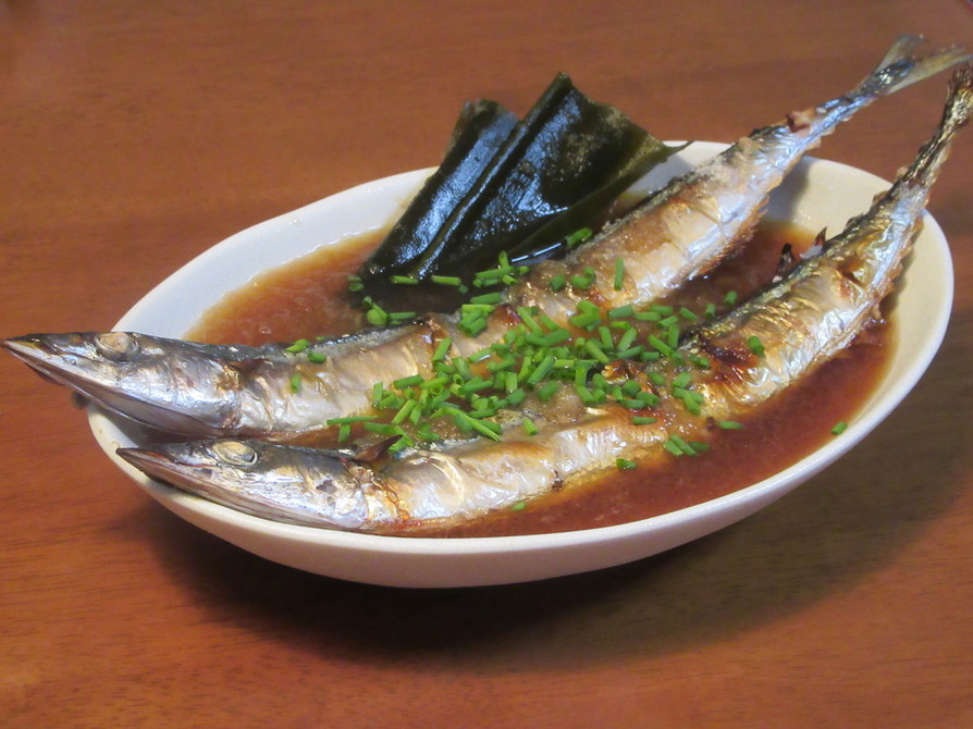 焼き秋刀魚のおろし煮の画像