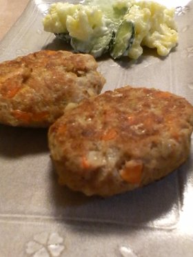 卵・乳なし☆ハンバーグ