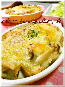 里芋の和風グラタン☆味噌チーズ味
