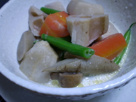根菜の洋風煮 クリーム味で