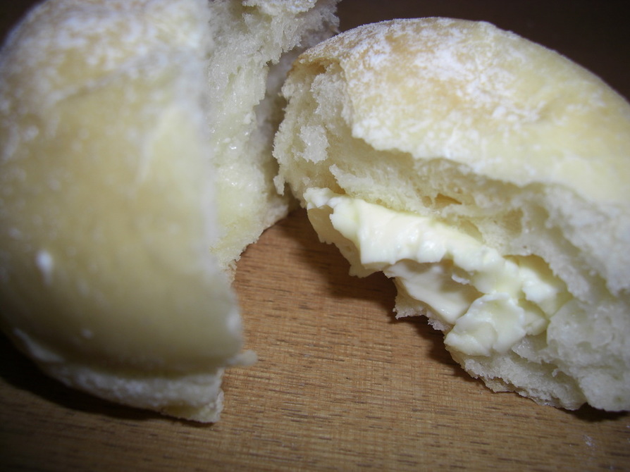 Wクリームチーズ白パン❤の画像