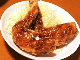 手羽先の唐揚げ 甘辛ダレ