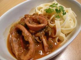 イカとキャベツのトマト煮♪