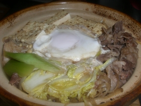 土鍋deホカホカ肉豆腐☆