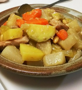 具だくさん味噌肉じゃが~豚の味噌漬け使用