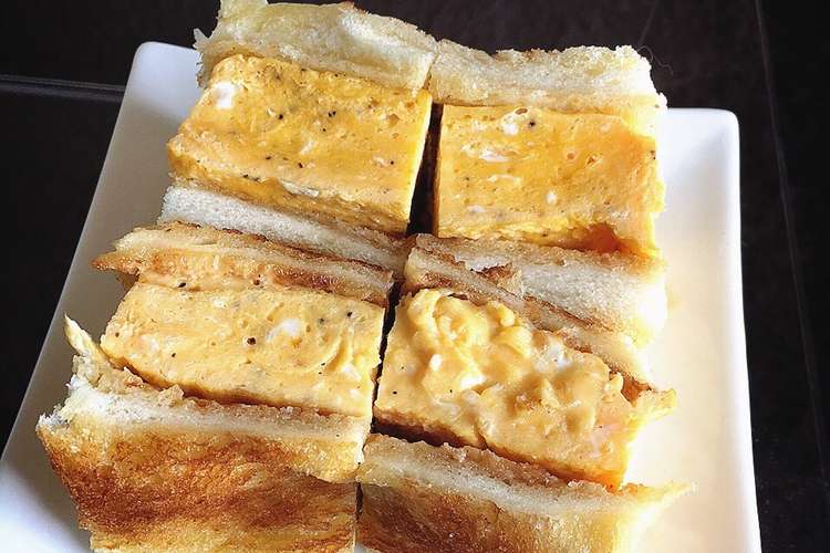 喫茶店の味 分厚い関西の玉子サンドイッチ レシピ 作り方 By Lycaon ᴥ クックパッド 簡単おいしいみんなのレシピが352万品