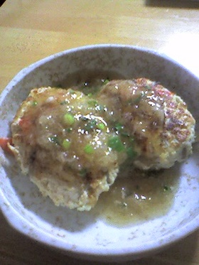 豆腐ハンバーグのおろしあんかけ
