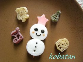 お弁当に♪はんぺんの雪だるま(キャラ弁)
