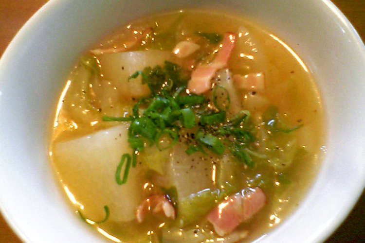 大根と白菜のあったかスープ レシピ 作り方 By Hiroamie7 クックパッド