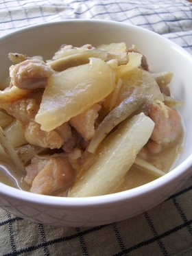 大根と鶏肉の☆味噌煮込み