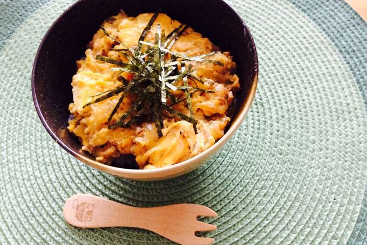 鯖缶玉子とじ丼 親子丼風 レシピ 作り方 By かんづめ Sキッチン クックパッド 簡単おいしいみんなのレシピが351万品