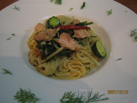 ツナとディルのパスタ