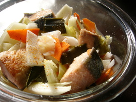 毎日食べたい甘酢漬け・・サーモン入り