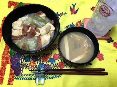 沖縄郷土料理いなむどぅち 献立 豚汁似の写真