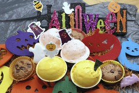 ハロウィーン★カボチャのアイスクリーム