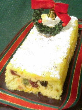 クリスマスにシュトーレン風おからケーキ