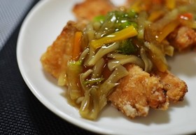 野菜たっぷり♪揚げ魚のあんかけ