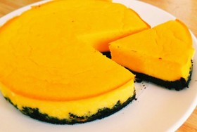 オレオ台のしっとりかぼちゃチーズケーキ❋