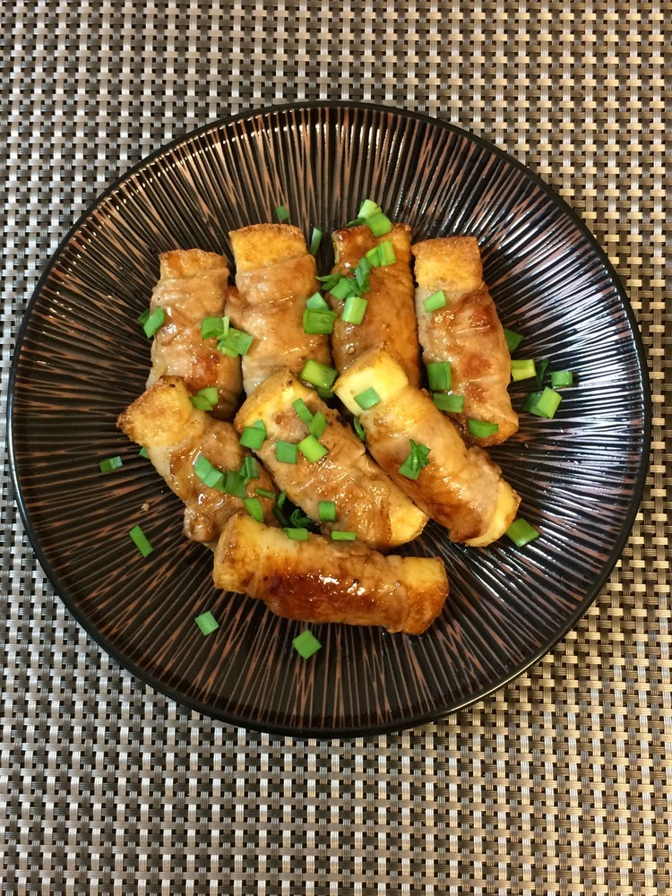 厚揚げと豚ロース肉巻き by tarorinren 【クックパッド】 簡単おいしいみんなのレシピが394万品 厚揚げと豚ロース肉巻き by tarorinren