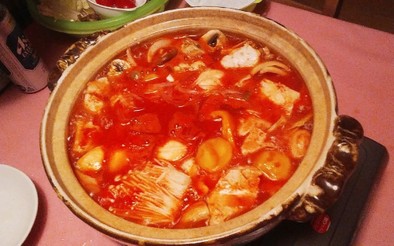 濃厚トマトジュースのトマト鍋の写真