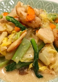 中華風 鶏と白菜のクリーム煮
