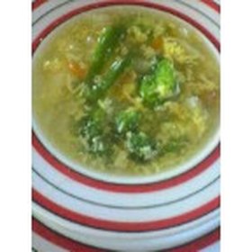 野菜たっぷり卵スープ