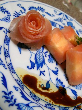 生ハムとチーズでラクラク前菜☆バラハム付
