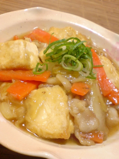 豆腐と白菜の中華風とろり煮の写真