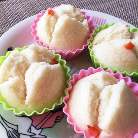 アレッ子の離乳食☆圧力鍋で米粉の蒸しパン