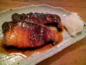 グリルで焼くぶりの照り焼き