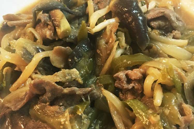 牛肉とピーマン 茄子 もやしの味噌炒め レシピ 作り方 By Pinga クックパッド