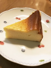 ベイクドチーズケーキの写真