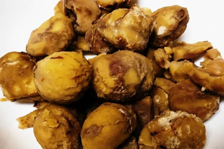 簡単に剥ける 甘 い栗のゆで方 レシピ 作り方 By ぽっちゃりーの クックパッド 簡単おいしいみんなのレシピが355万品