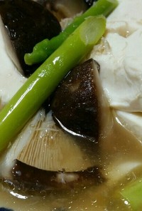 あんかけ豆腐/アスパラとカニ風味あんかけ