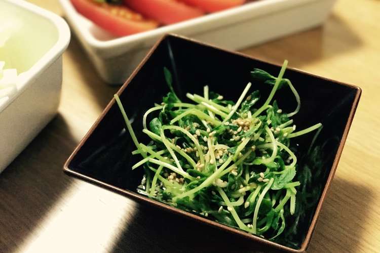 1番簡単 包丁要らず豆苗のサラダ レシピ 作り方 By Pellitte クックパッド 簡単おいしいみんなのレシピが358万品
