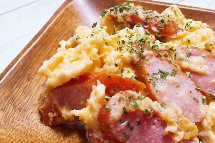 お弁当に ウインナーのスクランブルエッグ レシピ 作り方 By ひぃらぃ クックパッド