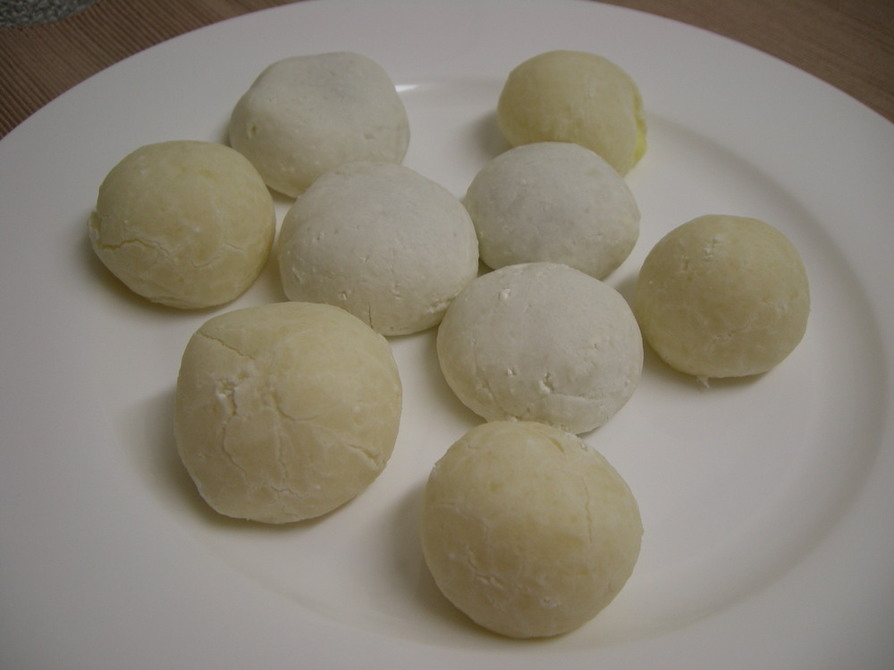 白玉粉で作るモチモチのチョコ餅ボールの画像