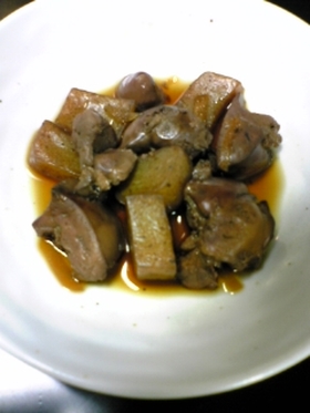 鉄分補給!!鶏レバの煮物