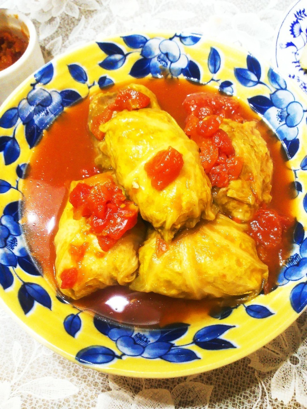 和風トマトのロールキャベツ レシピ 作り方 By 栄養士の卵 クックパッド 簡単おいしいみんなのレシピが350万品
