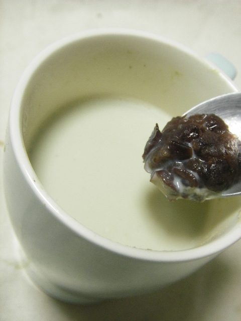 豆乳♥♥あんこ♥♥抹茶ｄｅホットドリンクの画像