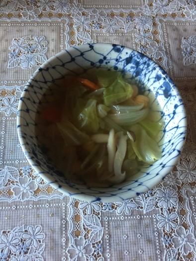 あっさりブイヨン豆スープの写真