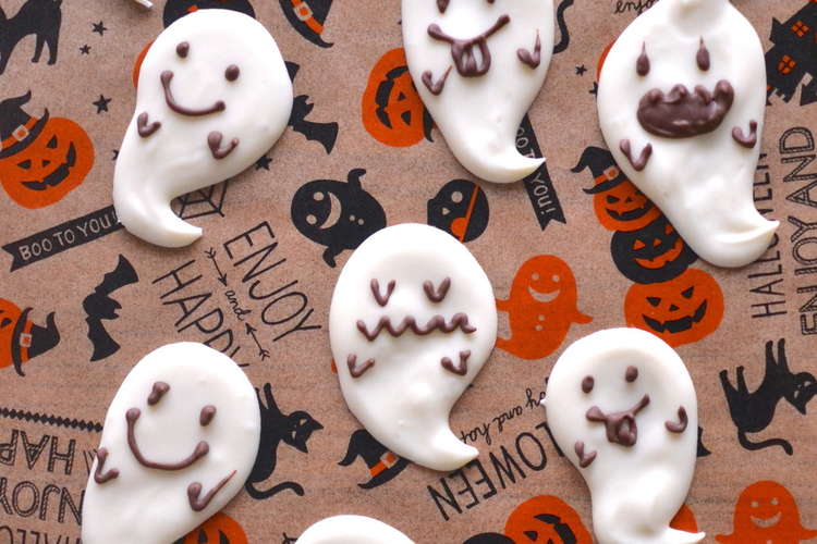 ハロウィンにおばけチョコ レシピ 作り方 By Hiroマンマ クックパッド 簡単おいしいみんなのレシピが375万品