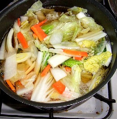 野菜たっぷりちゃんこ鍋の写真