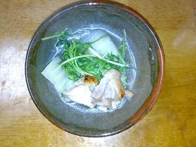 鶏肉と白菜のにんにく鍋