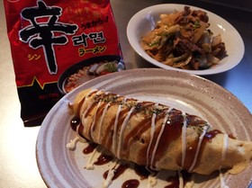 うまからっ!辛ラーメンオムそば&焼きそば
