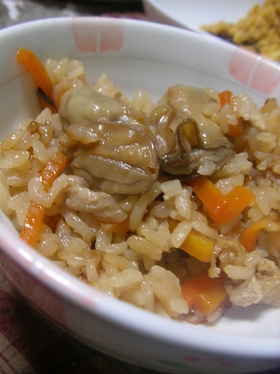 【男の料理】牡蠣の炊き込みご飯